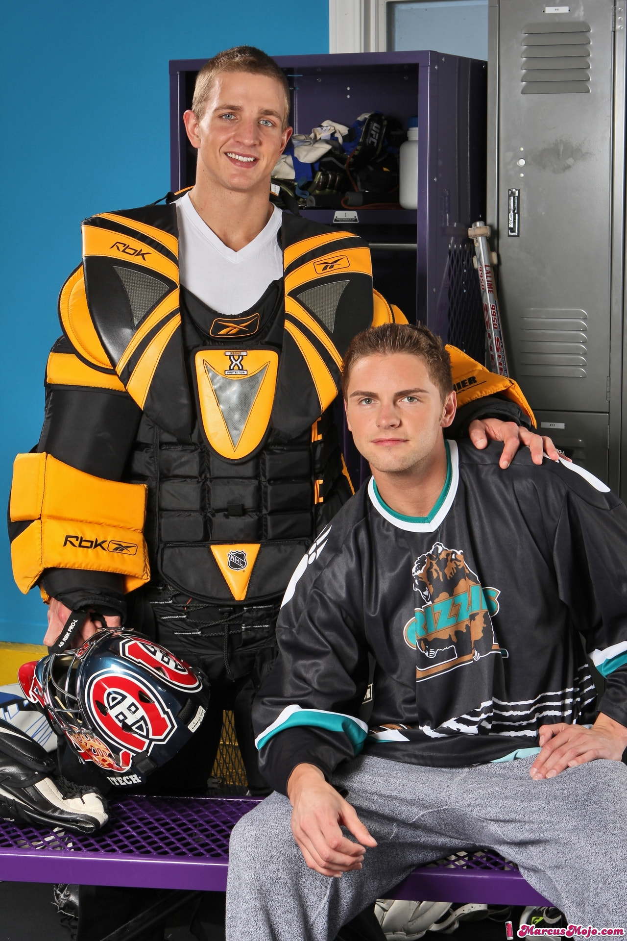 Campbell Stevens in 'Next Door Studios' Goalie Shots (Thumbnail 1)