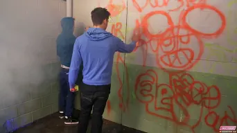 Charlie Harding in 'Sprayed and Punished'