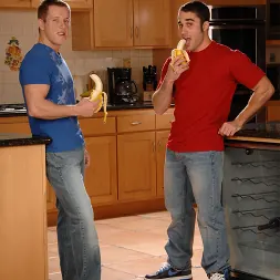 Samuel O'Toole in 'Next Door Studios' Kitchen, Fruit and Cum (Thumbnail 1)