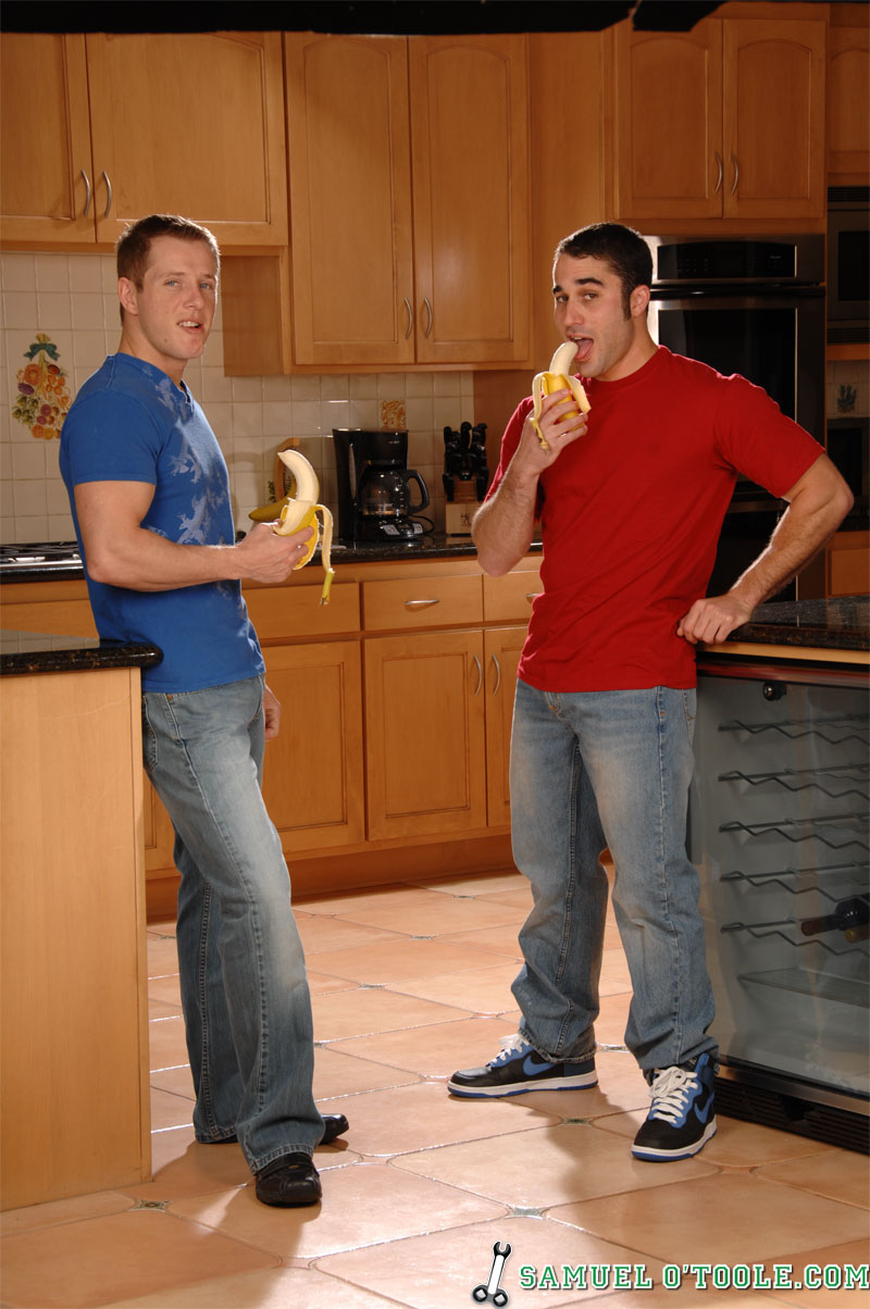 Samuel O'Toole in 'Next Door Studios' Kitchen, Fruit and Cum (Thumbnail 1)